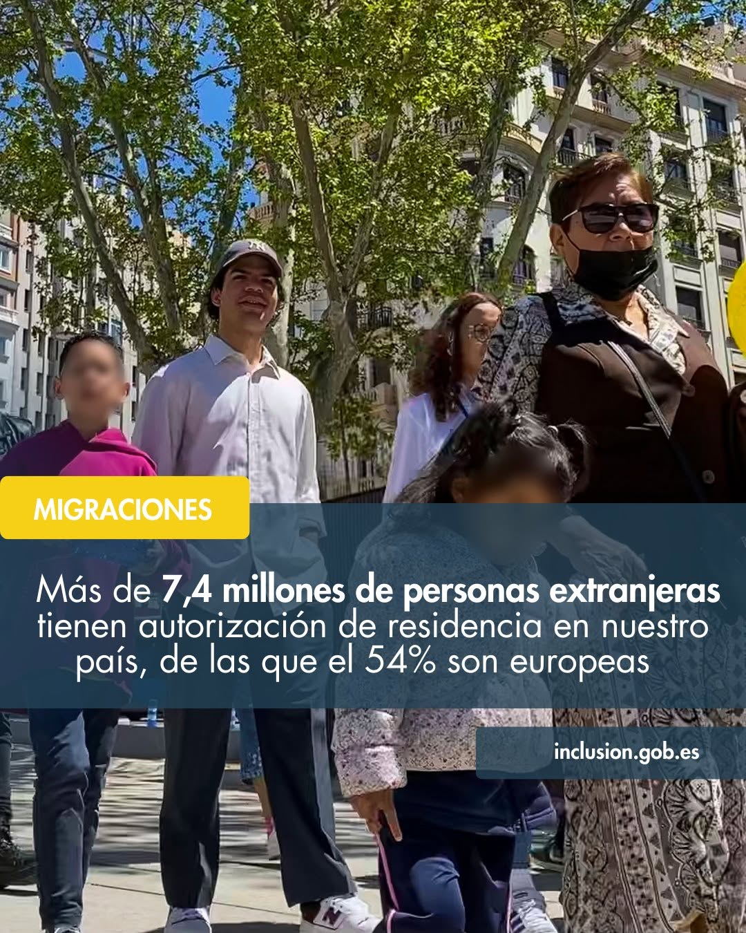 ‼️Más de 7,4 millones de personas extranjeras tienen autorización de residencia en nuestro país, de las que el 54% son europeas

📊 Según el OPI, 4.008.348 personas procedentes de Europa poseían documentación de residencia en España a 30 de septiembre

🔗 https://www.inclusion.gob.es/w/mas-de-7-4-millones-de-personas-extranjeras-tienen-autorizacion-de-residencia-en-nuestro-pais-de-las-que-el-54-son-europeas